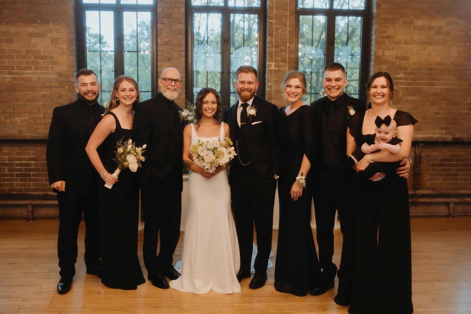 Archie Scott III on his wedding day in 2024. Left to Right Matt Matheny (brother in law), Moriah Matheny (sister), Archie Scott JR (father), Morgan Scott (wife), Scott, Nicole Scott (mother) Tyler Scott (brother) and Izzi Scott (sister in law). CONTRIBUTED