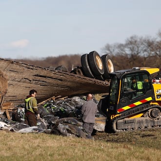 Photos from a semi-trailer crash on State Route 4 at Prairie Road in Moorefield Twp. that killed three people on Friday.
JOSEPH COOKE / STAFF