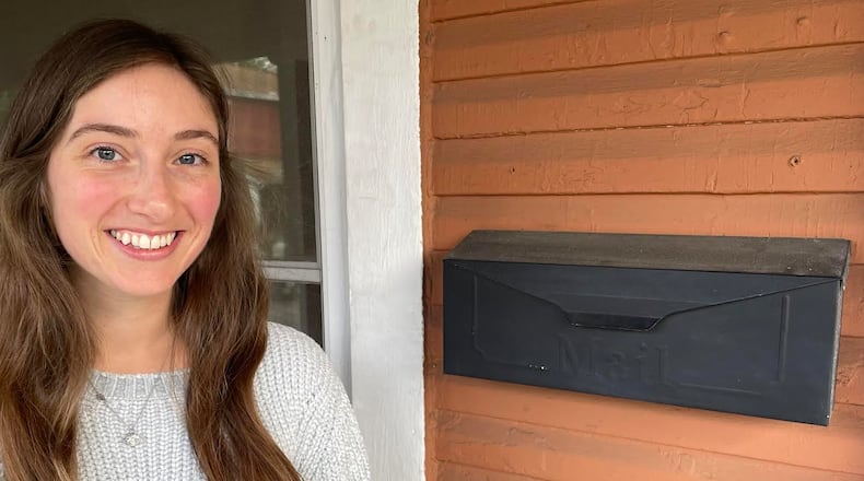 Dayton resident Emily Laidler said she mailed her August absentee ballot but it was not received by the board of elections. / PARKER PERRY STAFF