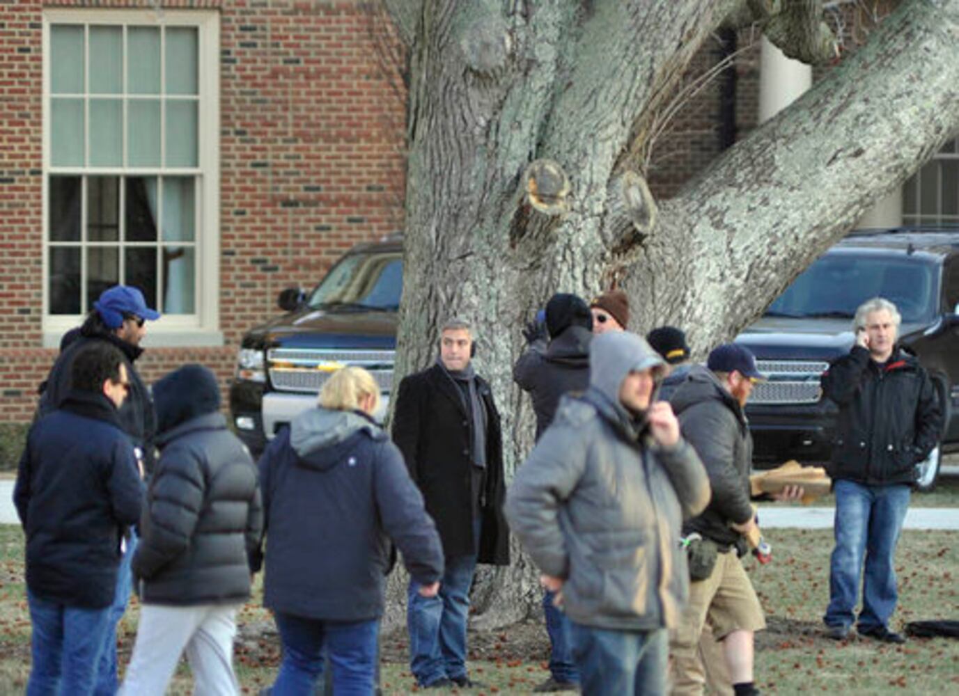 George Clooney filming at Miami