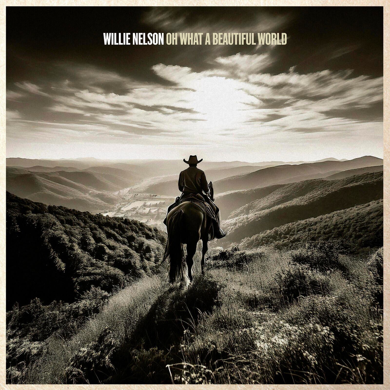 This album cover image released by Sony shows “Oh What A Beautiful World” by Willie Nelson. (Sony via AP)
