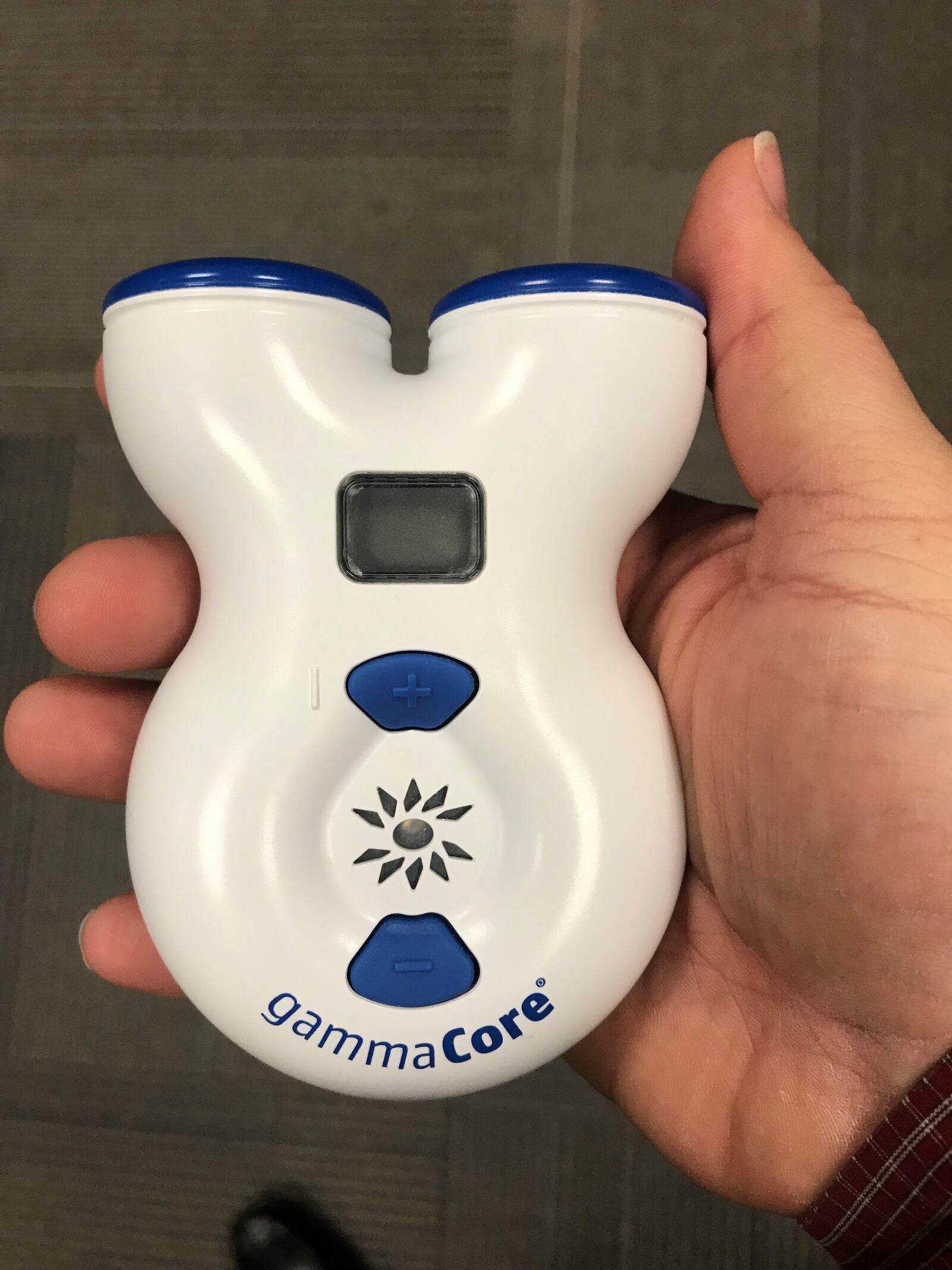 Pictured is the FDA-cleared gammaCore device developed by ElectroCore, Inc. (Courtesy photo)