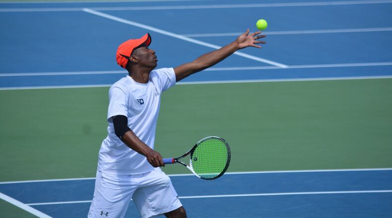 Dayton tennis player Jordan Benjamin. Photo courtesy of University of Dayton