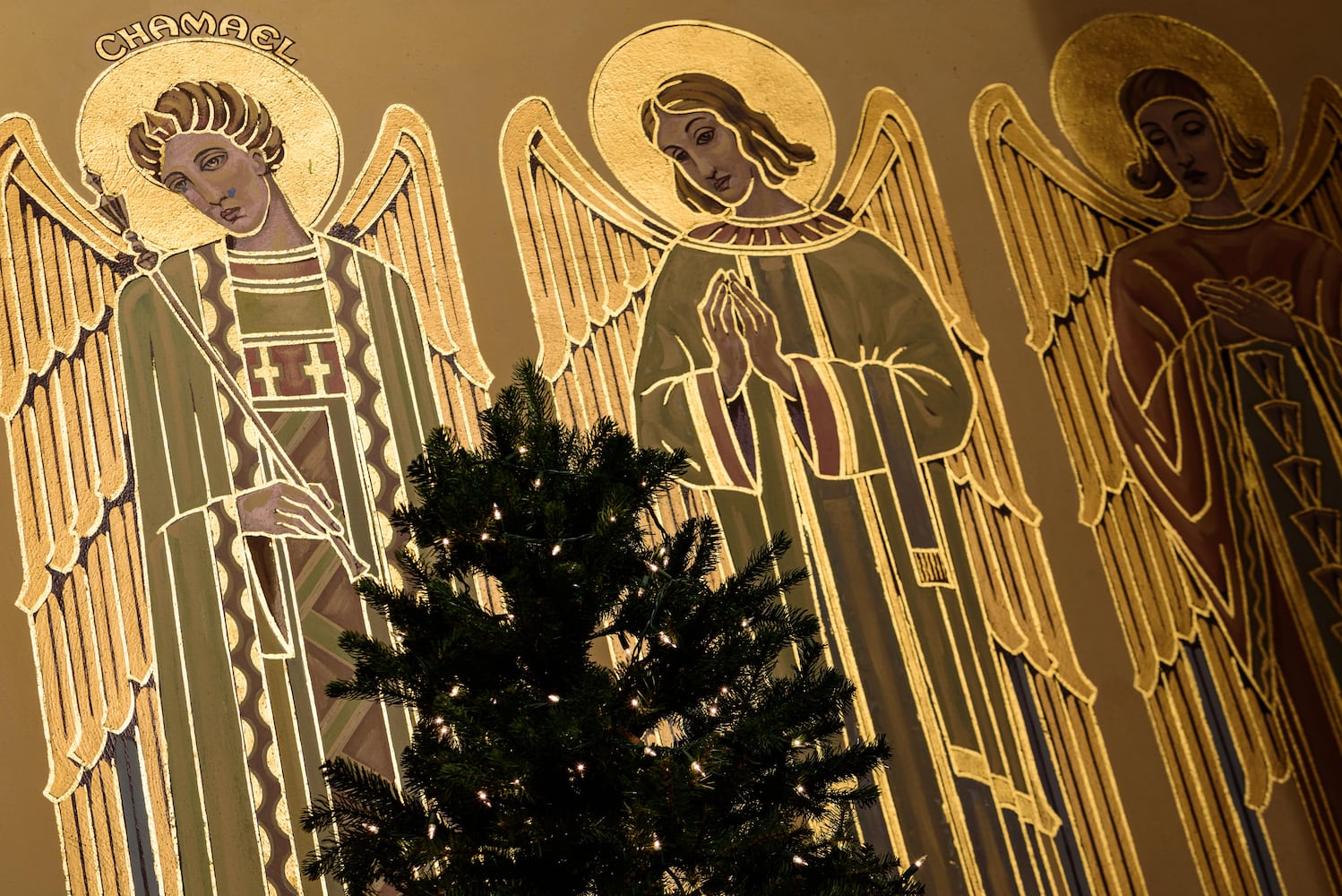 PHOTOS: A look inside Holy Angels Catholic Church decorated for Christmas
