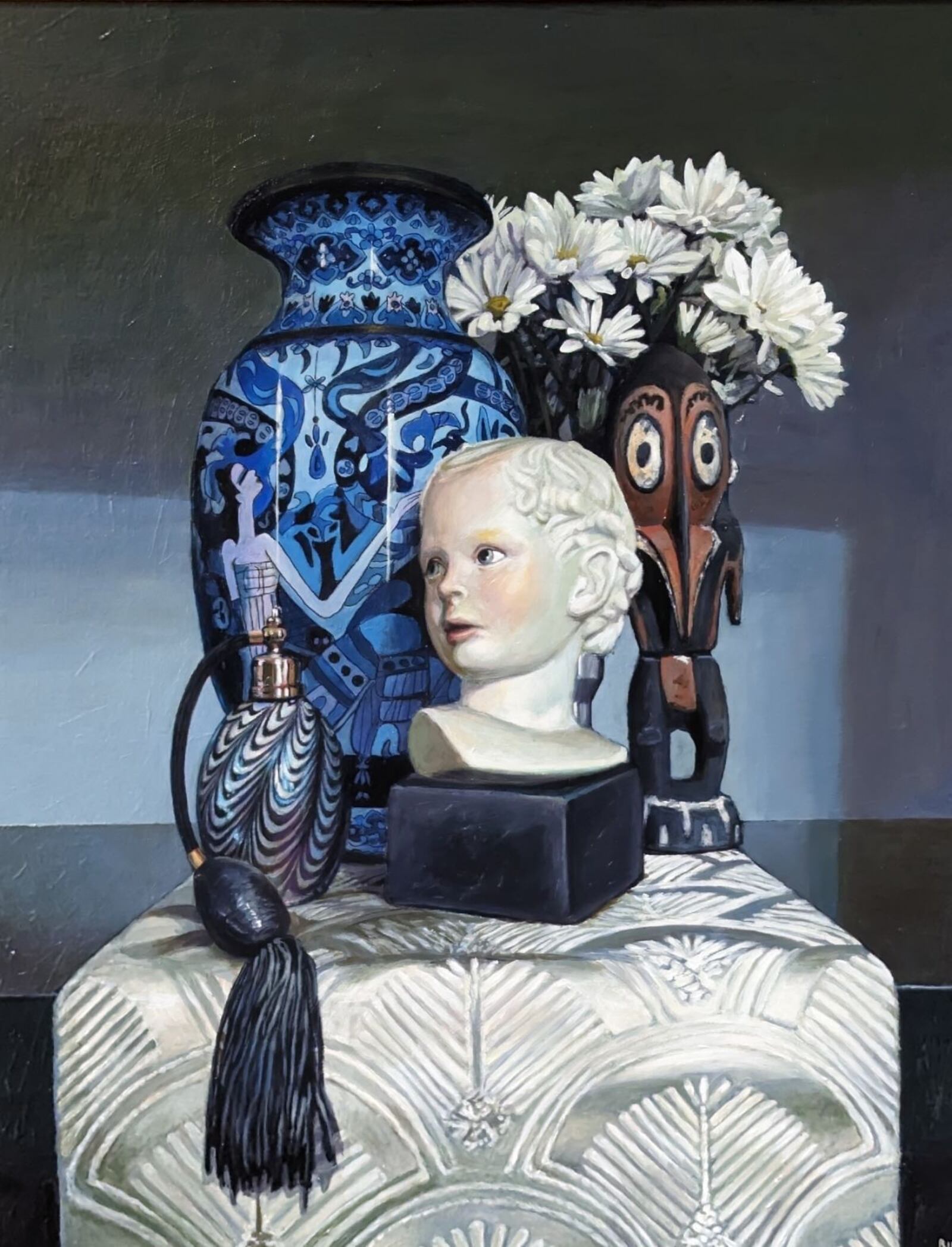Dayton Society of Artists members are exhibiting at the gallery in celebration of the DSA's 85th anniversary. Paul Rienzo created this piece on display. CONTRIBUTED