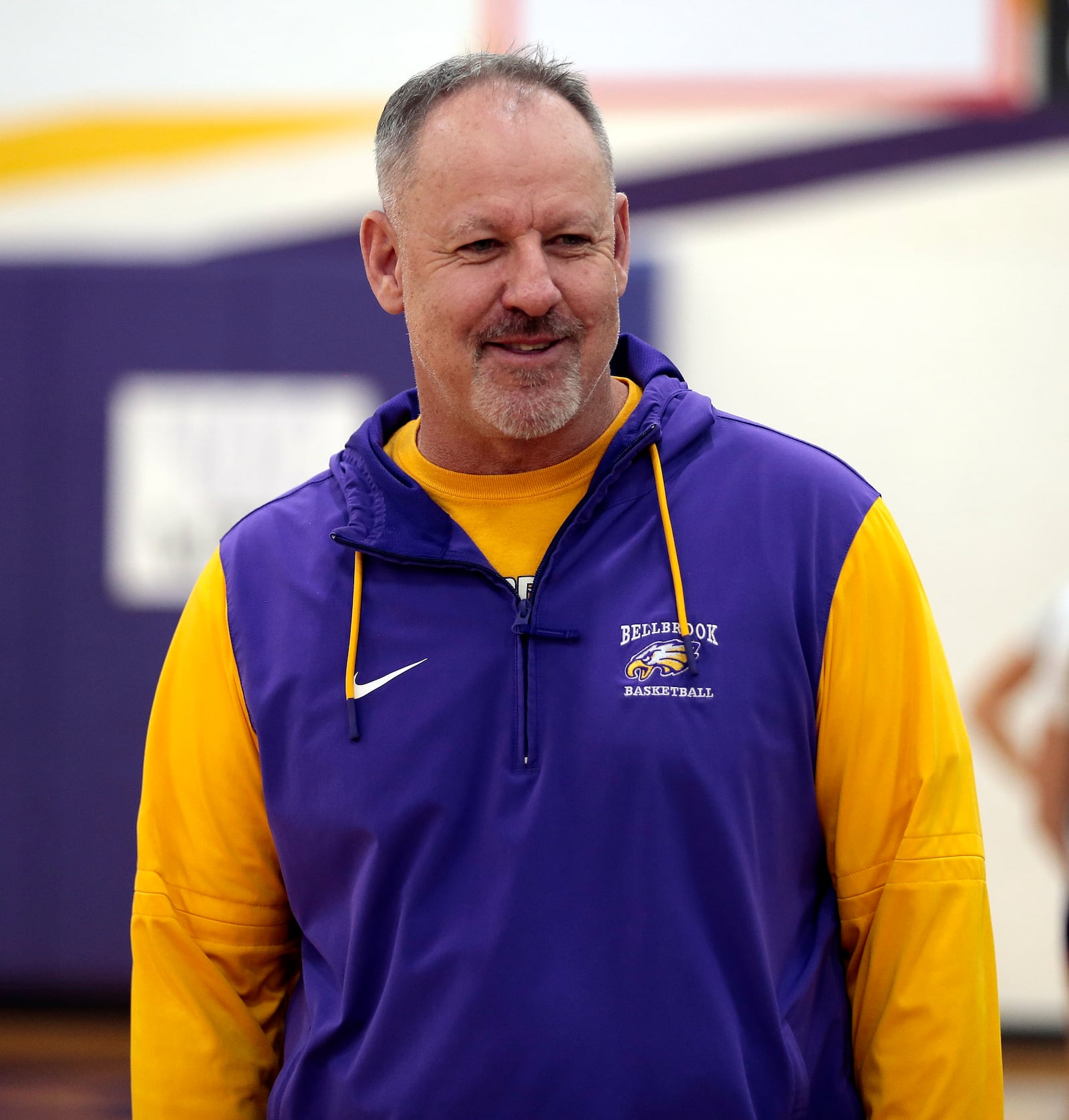 Bellbrook girls basketball head coach Jason Tincher reached the 400 win milestone after a game against Talawanda on Dec. 18, 2025. STEVEN WRIGHT / STAFF