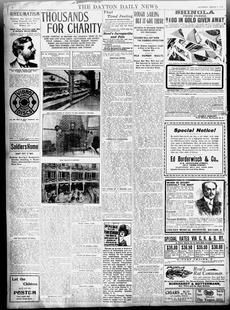 Dayton Arcade history pages