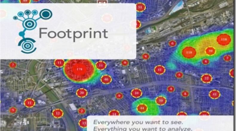 A screen shot of the Footprint technology. CONTRIBUTED