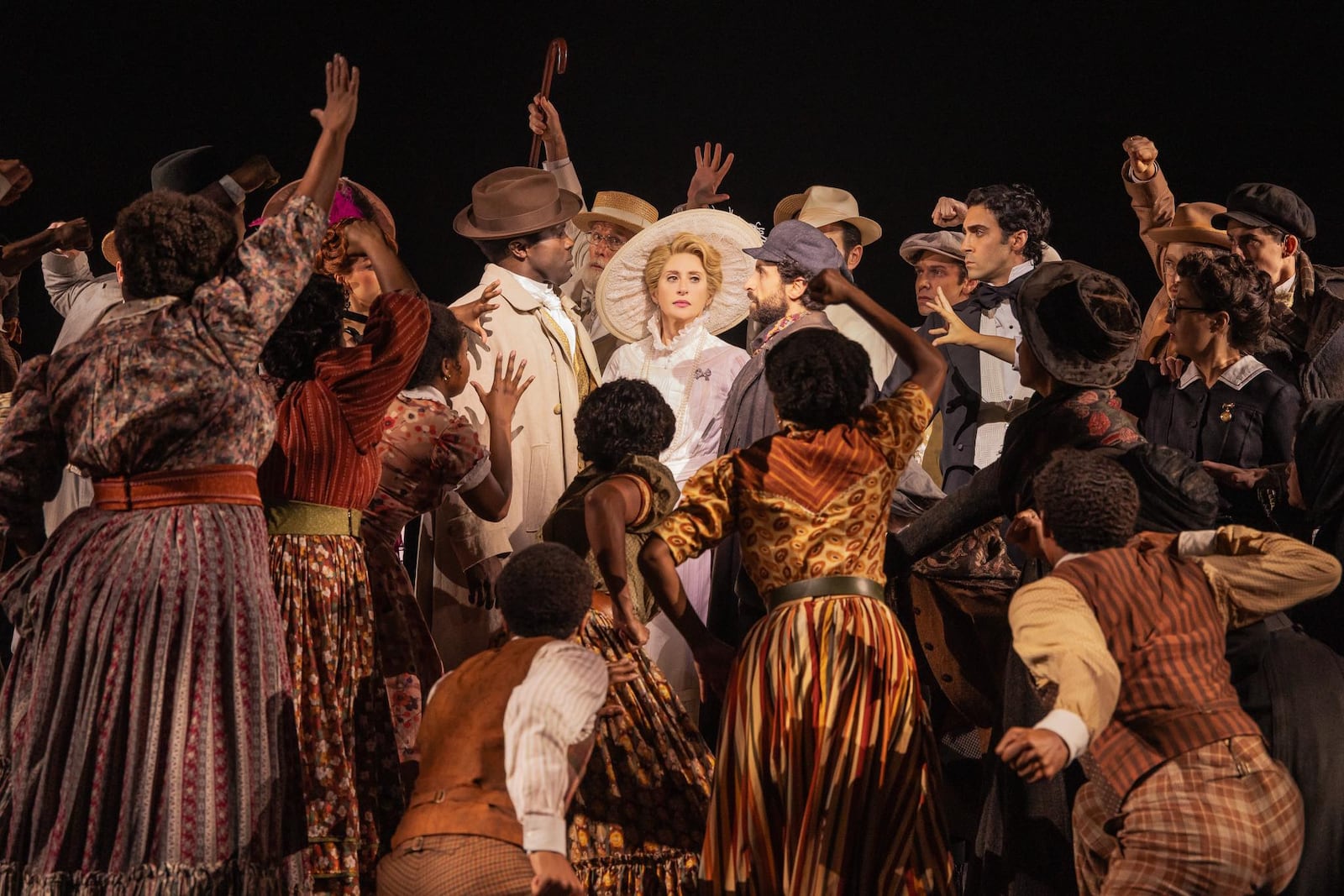 The cast of Broadway's "Ragtime" at Lincoln Center Theater. PHOTO BY MATTHEW MURPHY