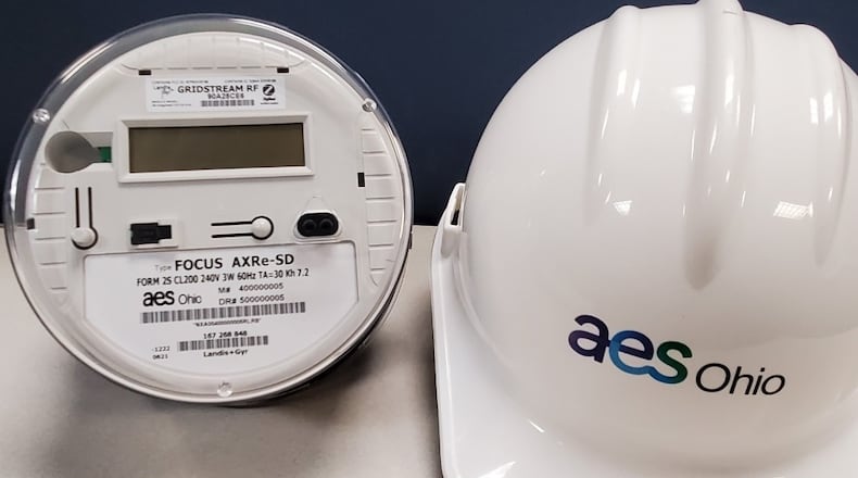 An AES Ohio "smart meter" able to communicate digitally to a distribution network. AES Ohio photo