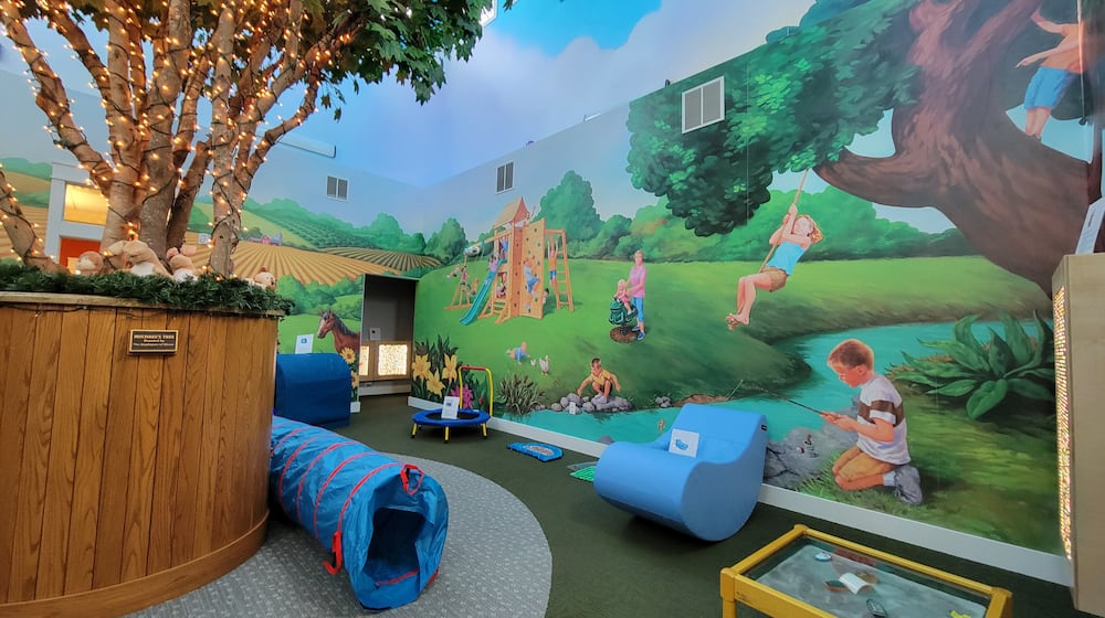 Michael's House Child Advocacy Center in Fairborn recently completed renovations to create a sensory room aimed at better caring for children who have been victims of violent crimes. LONDON BISHOP/STAFF