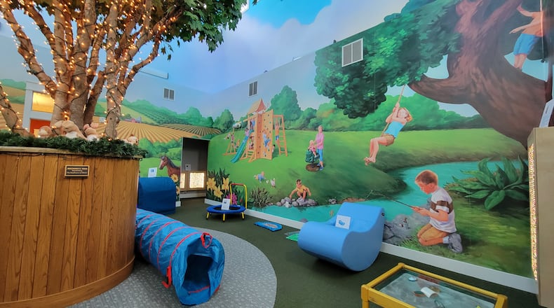 Michael's House Child Advocacy Center in Fairborn recently completed renovations to create a sensory room aimed at better caring for children who have been victims of violent crimes. LONDON BISHOP/STAFF