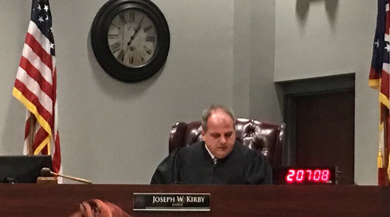 Judge Joe Kirby today will hear a case of a 10-year-old boy accused of making a threat in a Franklin elementary school. STAFF / LAWRENCE BUDD