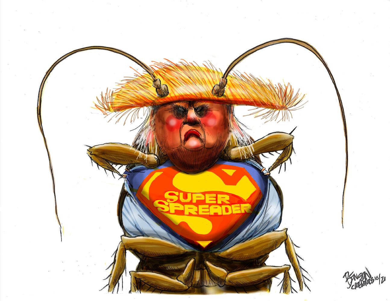 Week in cartoons: Trump's health, the fly and more