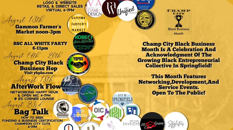 Champ City Black Business Month 2022 flyer.