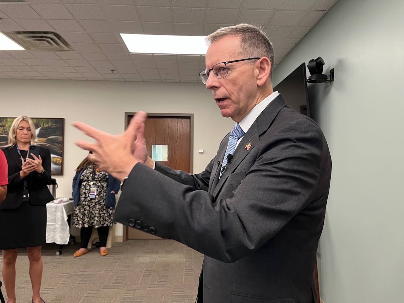 Paul R. Lawrence, deputy VA secretary, in a visit to the Dayton VA Medical Center on Wednesday July 23, 2025. THOMAS GNAU/STAFF