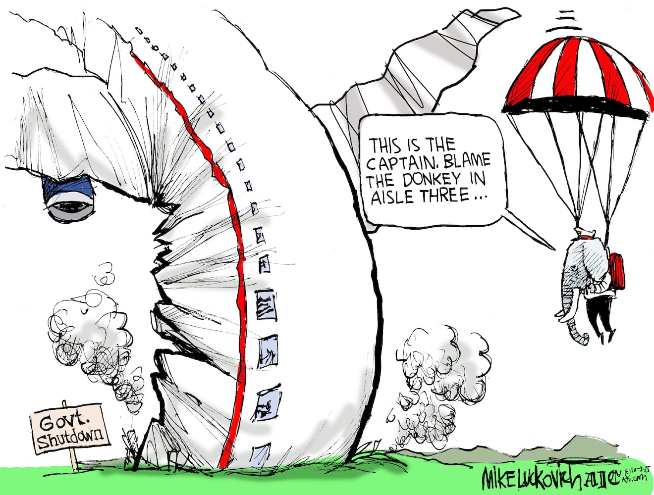 CARTOONS: Mike Luckovich, Oct. 9, 2025