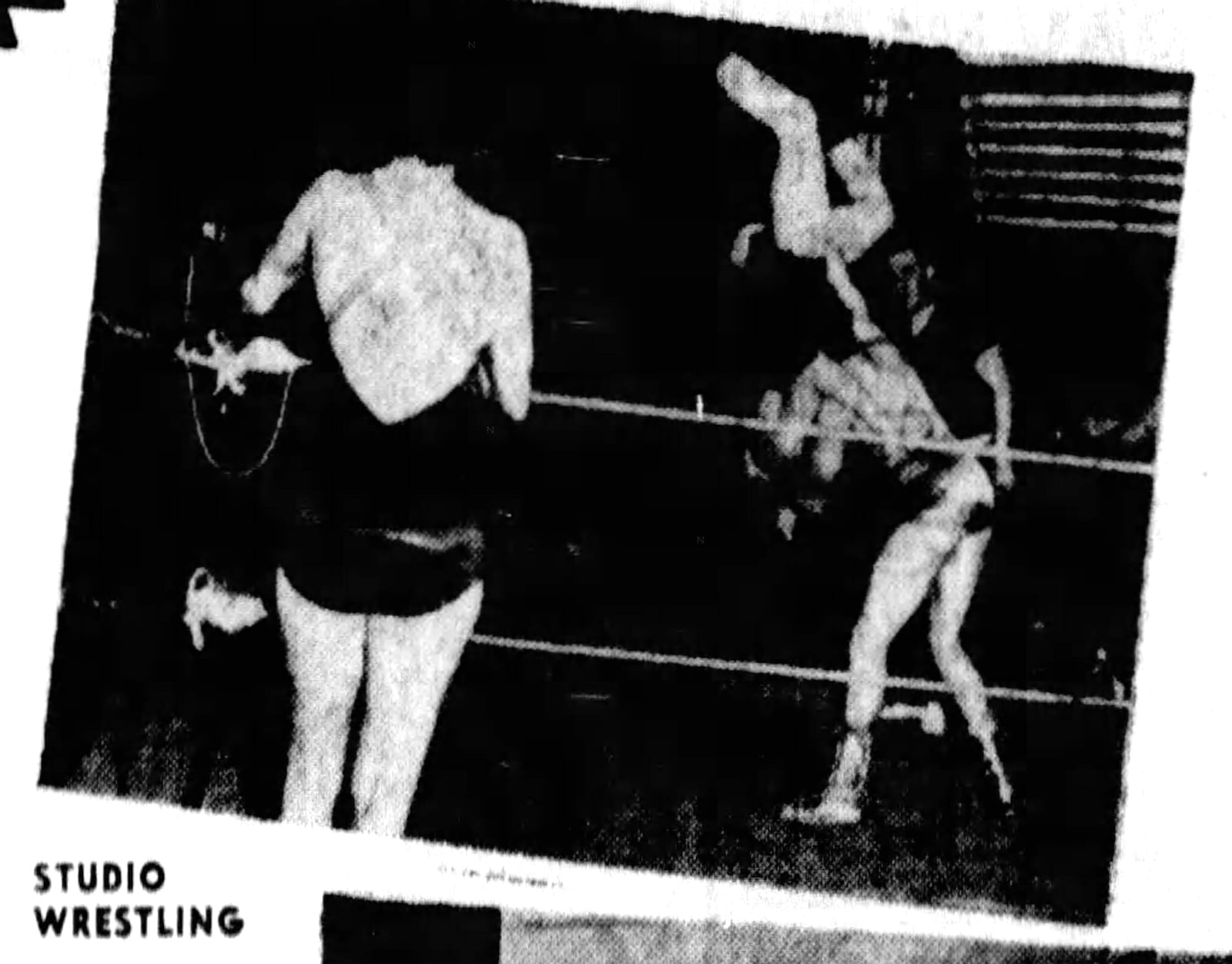 Studio Wrestling in Dayton, 1951. DAYTON DAILY NEWS ARCHIVES
