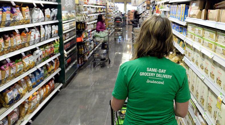 Instacart and Postmates customers can now choose a noncontact option for delivery.