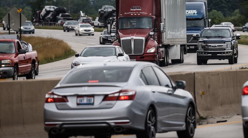 Traffic on I75 through Dayton is expected to pick-up as the 4th of July holiday approaches next weekend. Jim Noelker/Staff