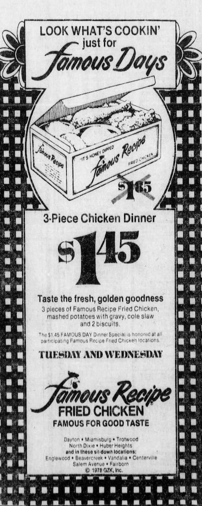 Vintage Restaurant advertising DDN
