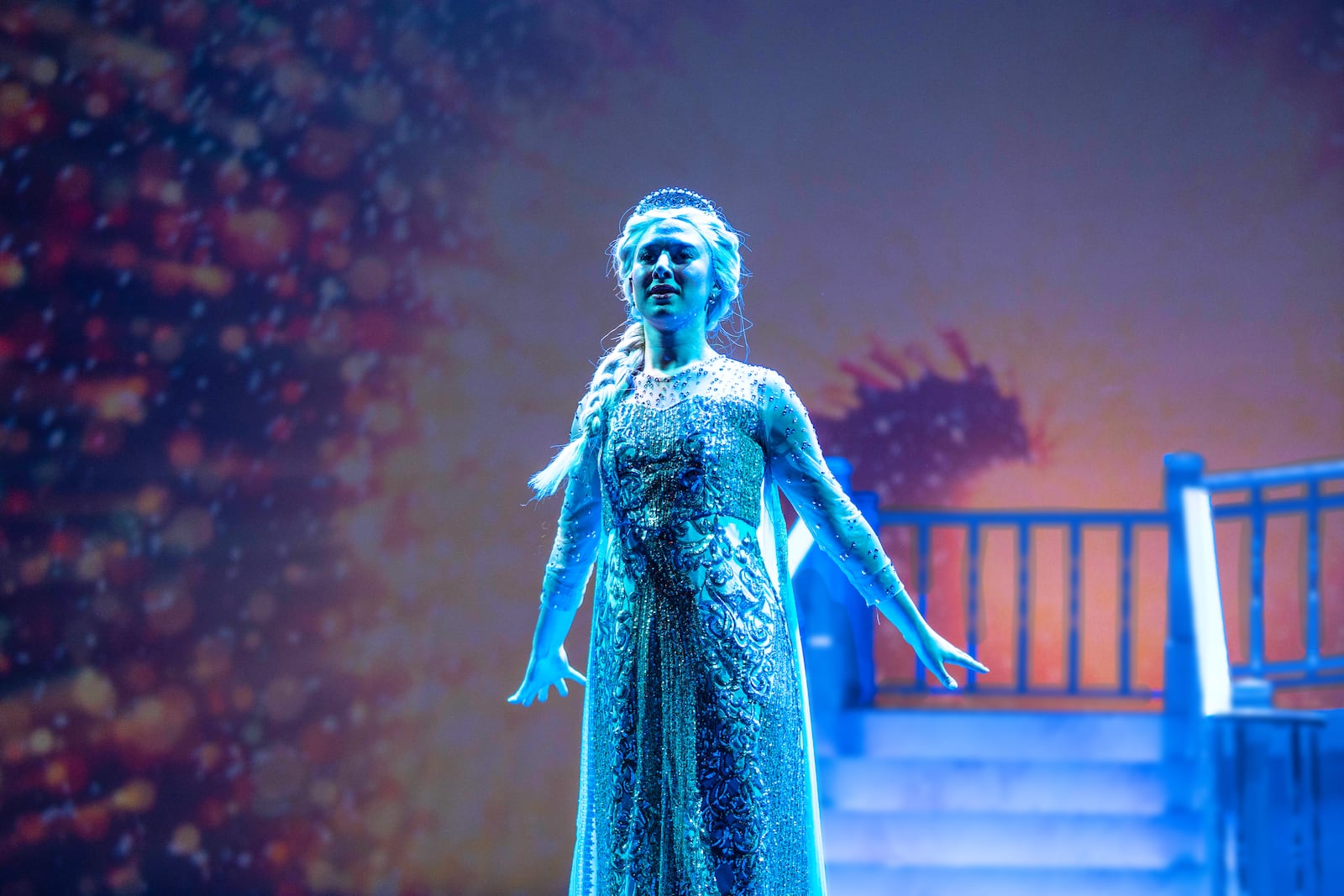Caroline Kaibas (Elsa) in Muse Machine's production of Disney's "Frozen." Photo by Matt Silver