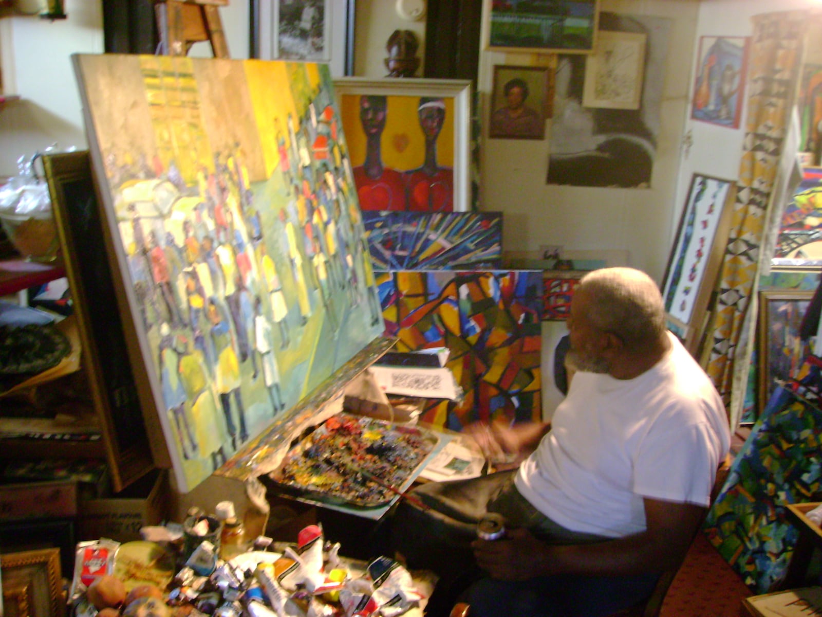 Curtis Barnes is pictured in "Da Tomb," his basement studio.
CONTRIBUTED