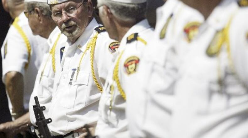 Miamisburg officials are talking about changing the name of Library Park, the site of holiday celebrations, to Veterans Memorial Park. STAFF PHOTO