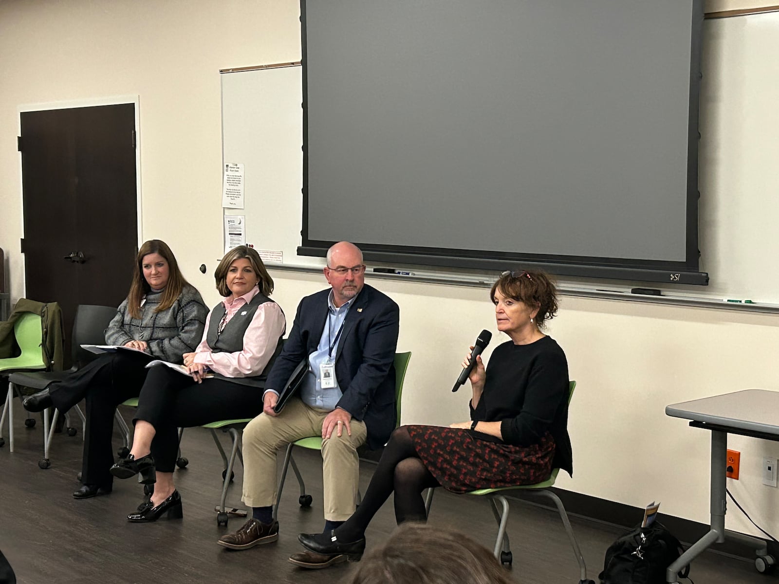 Over 50 people attended an eviction documentary event Nov. 20 at the Clark County Public Library that featured a film screening of “Evicting the American Dream,“ small-group discussions and community panel with Clark County Commissioner Charles Patterson, Springfield Commissioner Tracey Tackett, and a representative from the Springfield City School District. Contributed