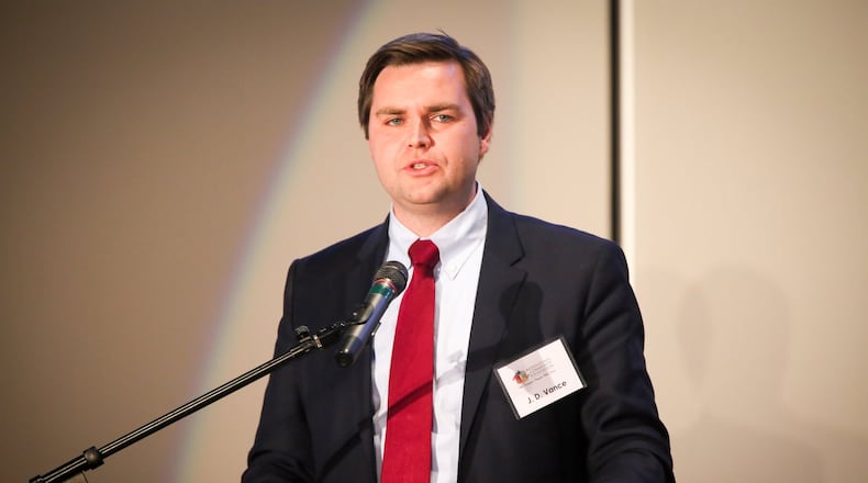Author and Middletown native J.D. Vance is in the process of launching a non-profit called Ohio Renewal. The non-profit will help address many of the issues he wrote about in his book, “Hillbilly Elegy: A Memoir of a Family and Culture in Crisis.” GREG LYNCH/STAFF 2016