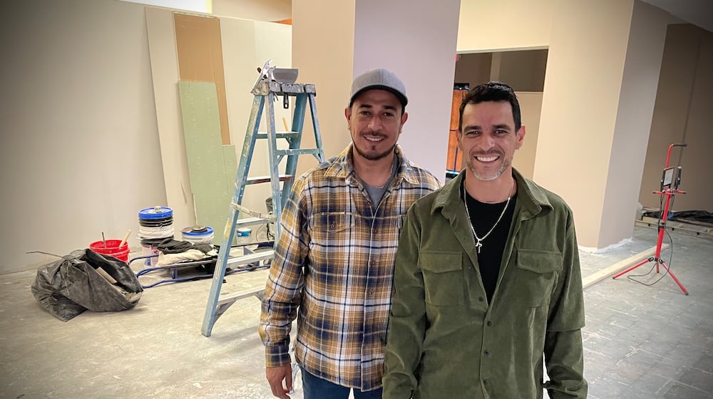 Lalo’s Mexican Restaurant is opening soon at 100 N. James H McGee Blvd. in Dayton. Pictured (left to right) are brothers, Eduardo and Cesar Pedroza, who own the restaurant with their sister, Gabriela. NATALIE JONES/STAFF
