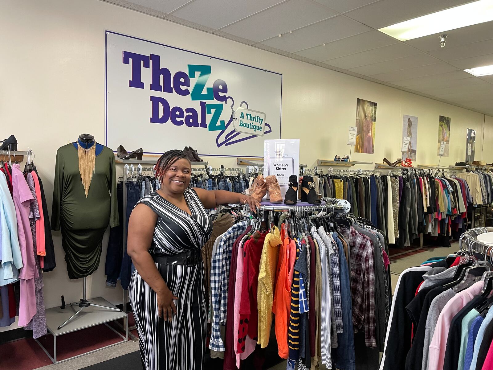Zontaye Richardson (pictured) is the owner of TheZe DealZ- A Thrifty Boutique, located at 3183 W. Siebenthaler Drive Suite C in Dayton.