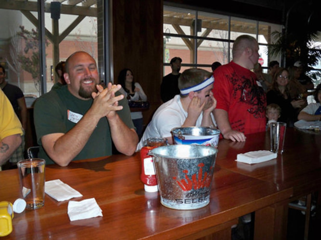 Bar Louie Tater Tot eating contest