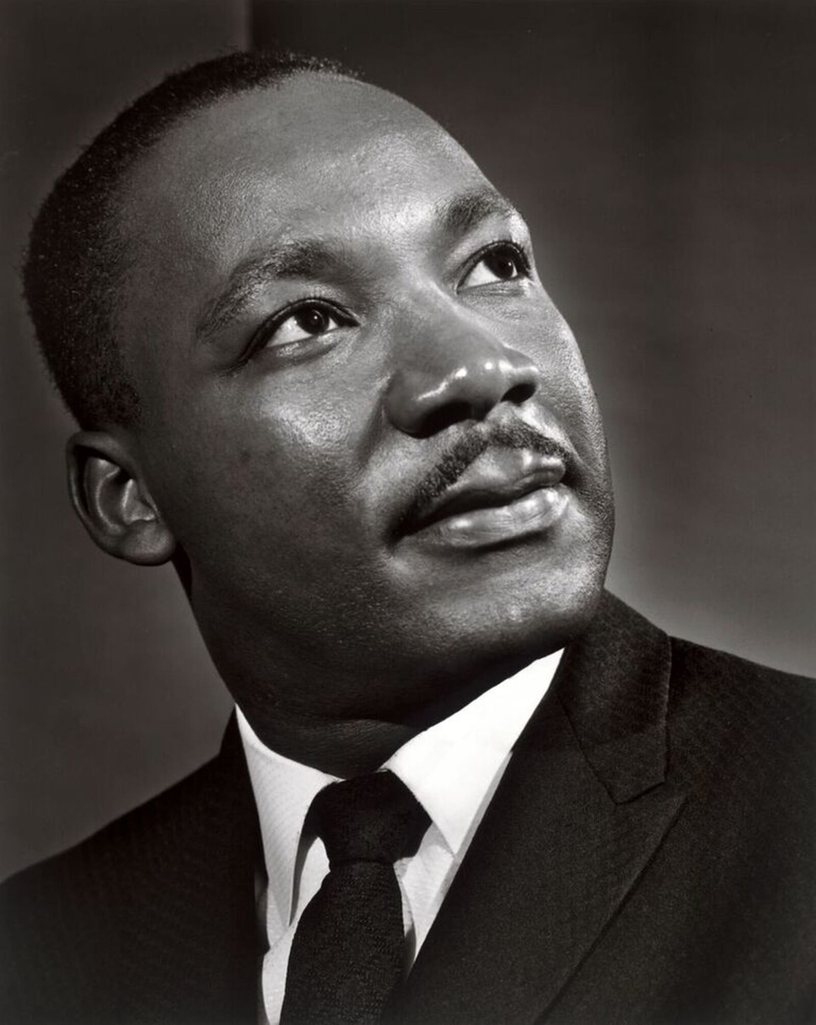 Martin Luther King, Jr. by Yousuf Karsh Gelatin silver print, 1962. SOURCE: National Portrait Gallery, Smithsonian Institution; gift of Estrellita Karsh in memory of Yousuf Karsh Estate of Yousuf Karsh