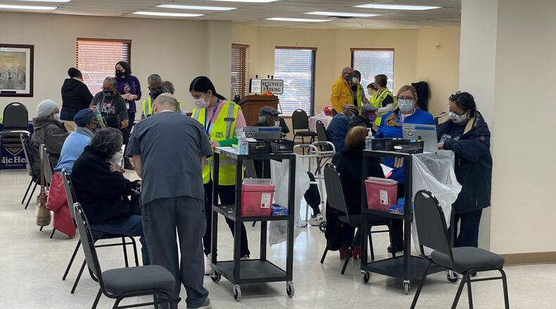 Public Health - Dayton & Montgomery County has held pop-up clinics in churches and other locations where Black and minority residents frequent and feel comfortable. FILE