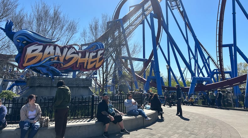 Kings Island opened for its 52nd season on Saturday, April 20, 2024. ALEX CUTLER/STAFF