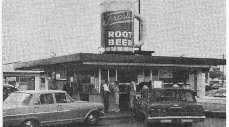 Frostop Root Beer, which got its start in Springfield in 1926 and is how headquartered in Columbus, has signed a deal with Speedway stores to sell its sodas in 75 Speedway convenience stores in the Dayton-Columbus area. In their heyday in the 1950s and '60s, there were 350 Frostop drive-ins such as this one throughout the country.