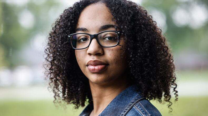 Northmont High School senior JaKayla Harris is going to Harvard University in the fall. JIM NOELKER/STAFF
