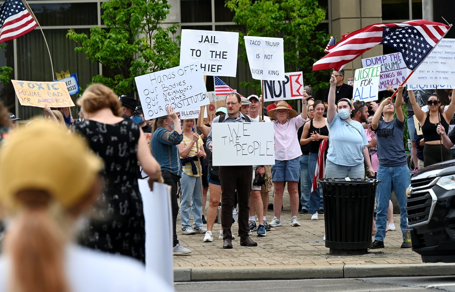 No Kings protest Hamilton