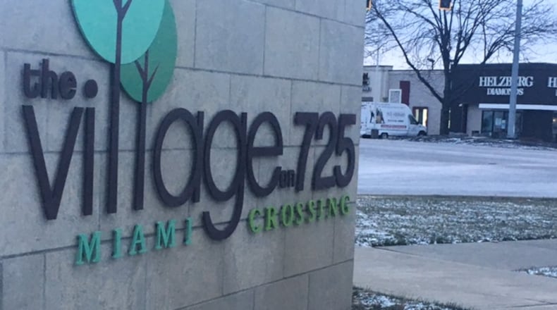 The owners of The Village at 725 on Miamisburg-Centerville Road in Miami Twp. are the first to apply for funds in the Miami Crossing Joint Economic Development District’s assistance program. NICK BLIZZARD/STAFF