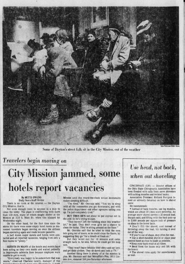 Winter Blizzard of 1978 Dayton