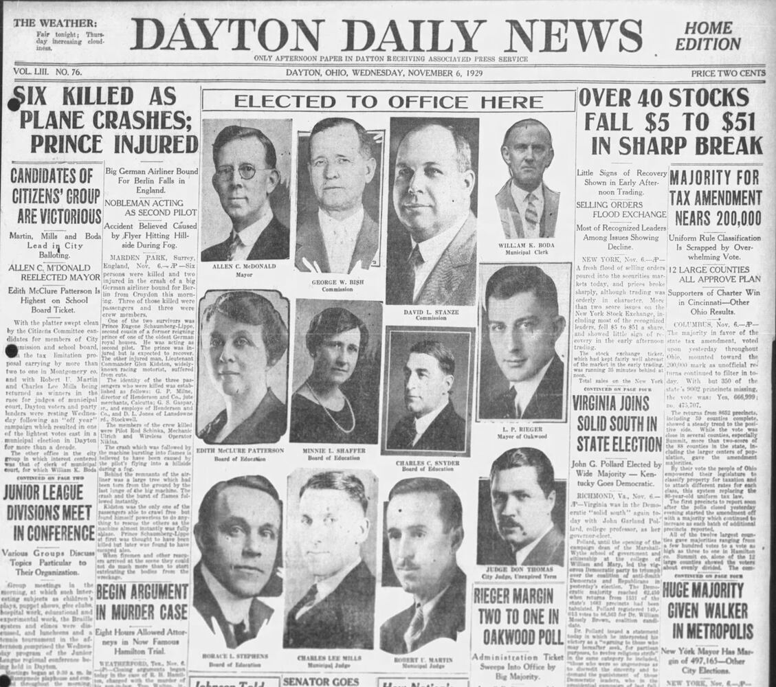 Election results front pages