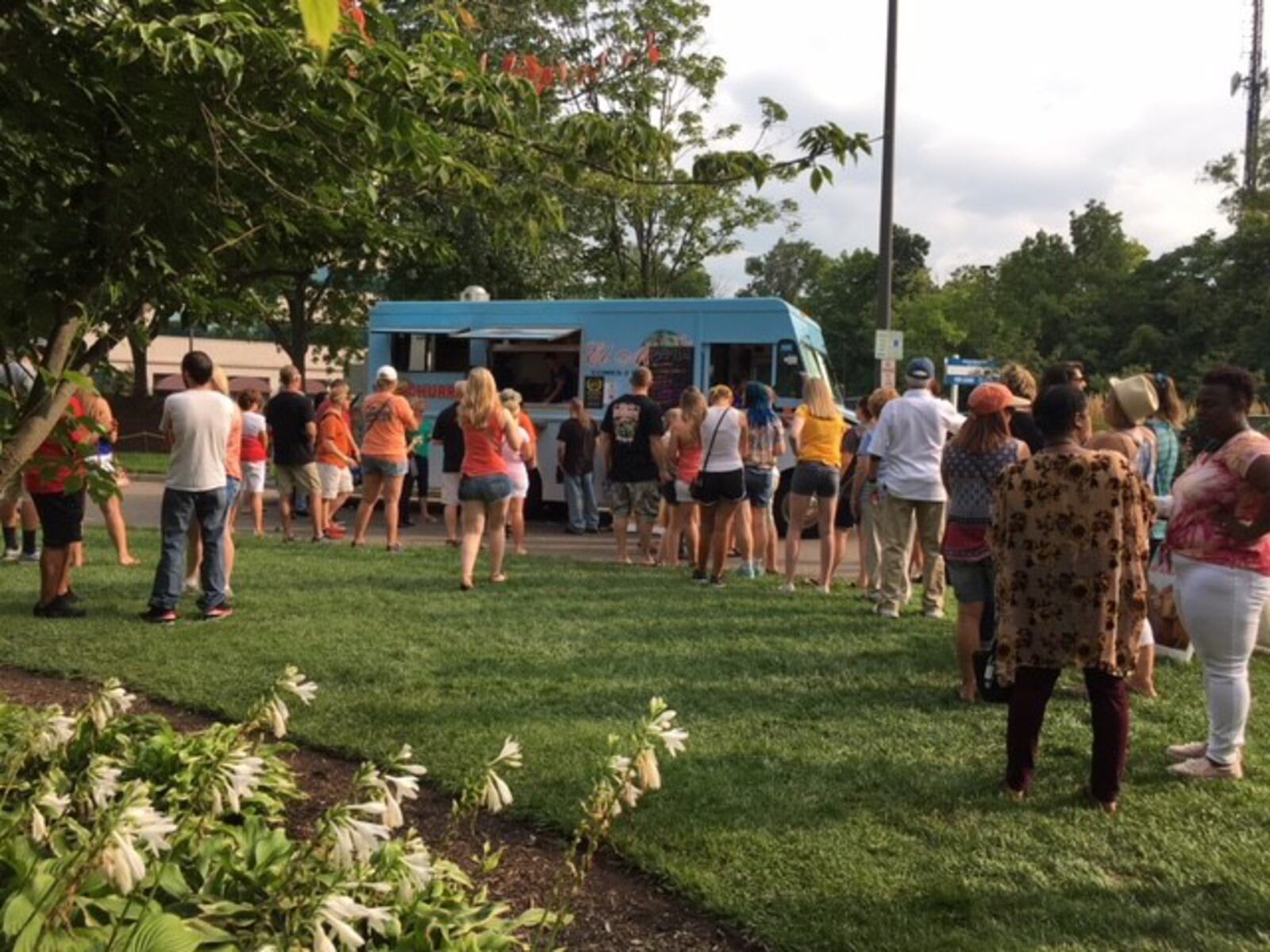 A line forms at El Meson's food truck at BaconFest. ALEXIS LARSEN / CONTRIBUTED