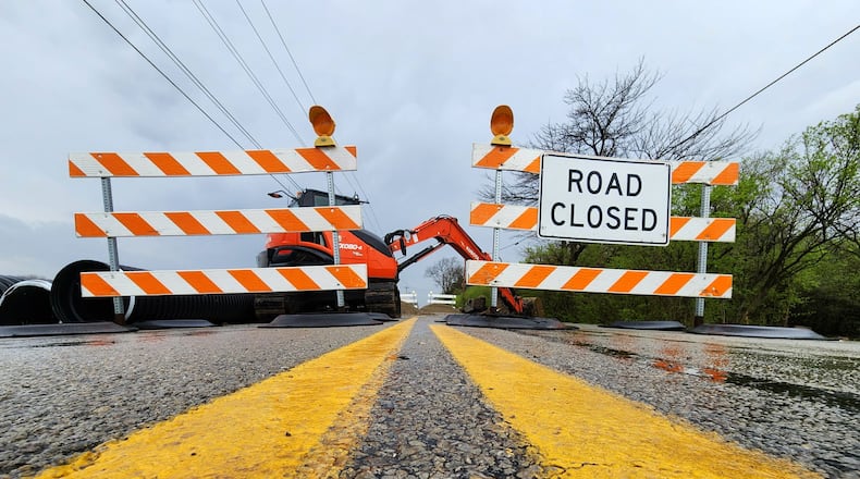 A portion of state Route 122 leading to Interstate 75 in Middletown will be closed today for pavement repairs. NICK GRAHAM/STAFF