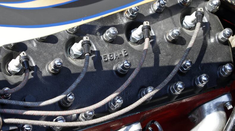 Mike Smith’s 1929 Ford has a bored-out Mercury flathead V8 with period-correct, braided cloth-covered spark plug wires. © Photograph by Skip Peterson