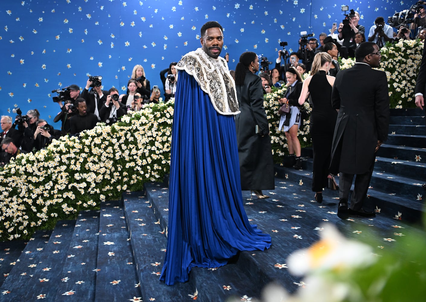 Colman Domingo at the Metropolitan Museum of Art's Costume Institute benefit gala in New York, May 5, 2025. (Nina Westervelt/The New York Times)