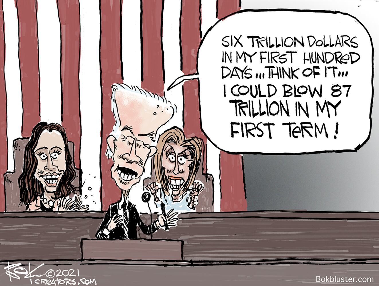 Week in cartoons: Biden's first 100 days, anti-vaxxers and more