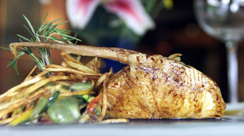 Swordfish is on the menu at l'Auberge.