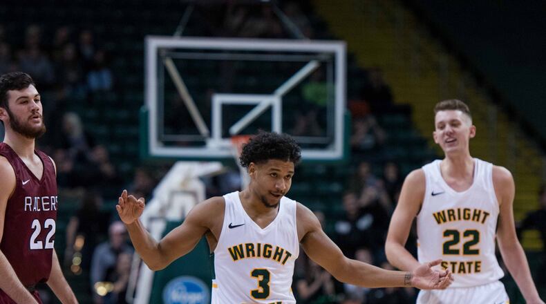 Wright State’s Mark Hughes (3) during last week’s game vs. Northwestern Ohio. Joseph Craven/CONTRIBUTED