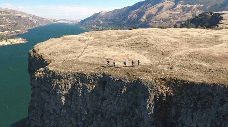 Hiking on the Rowena Plateau in Oregon is one of the heart-pumping offerings available on a new trip by UnCruise Adventures. (UnCruise Adventures)